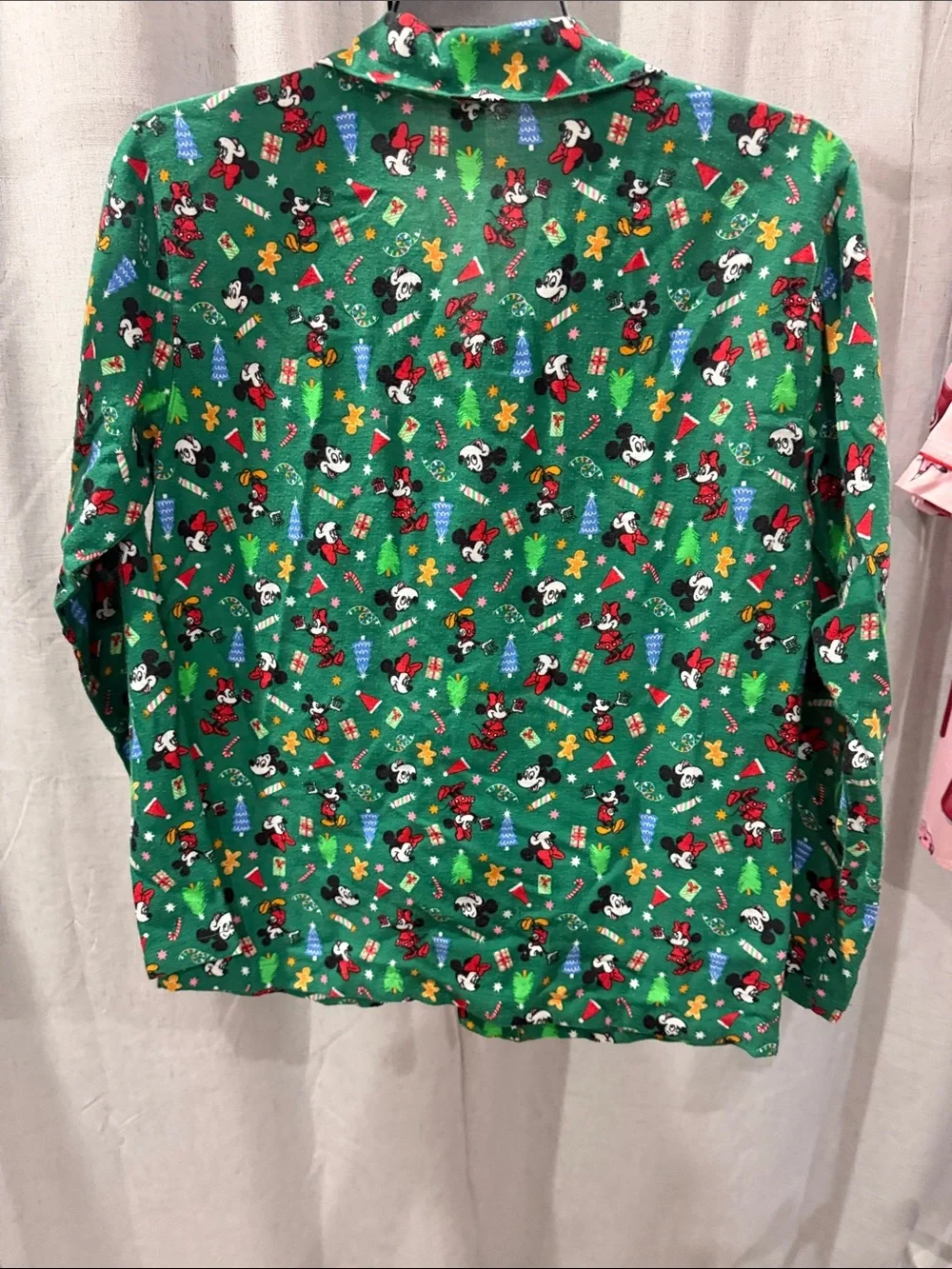 Disney Green Mickey & Friends Holiday Pajama Set